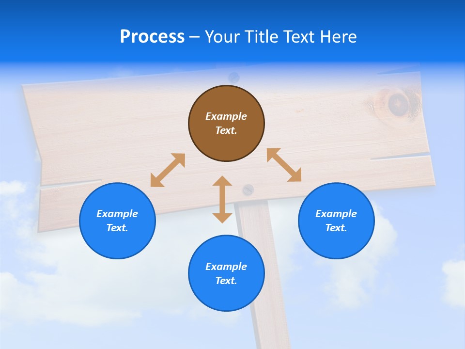 Screw Space Signpost PowerPoint Template