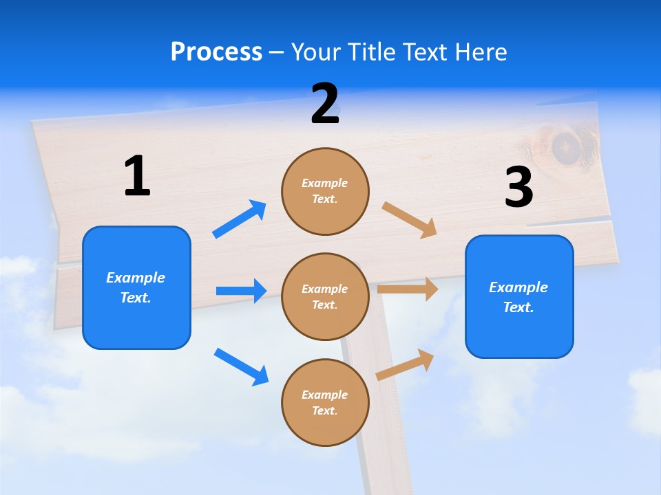 Screw Space Signpost PowerPoint Template