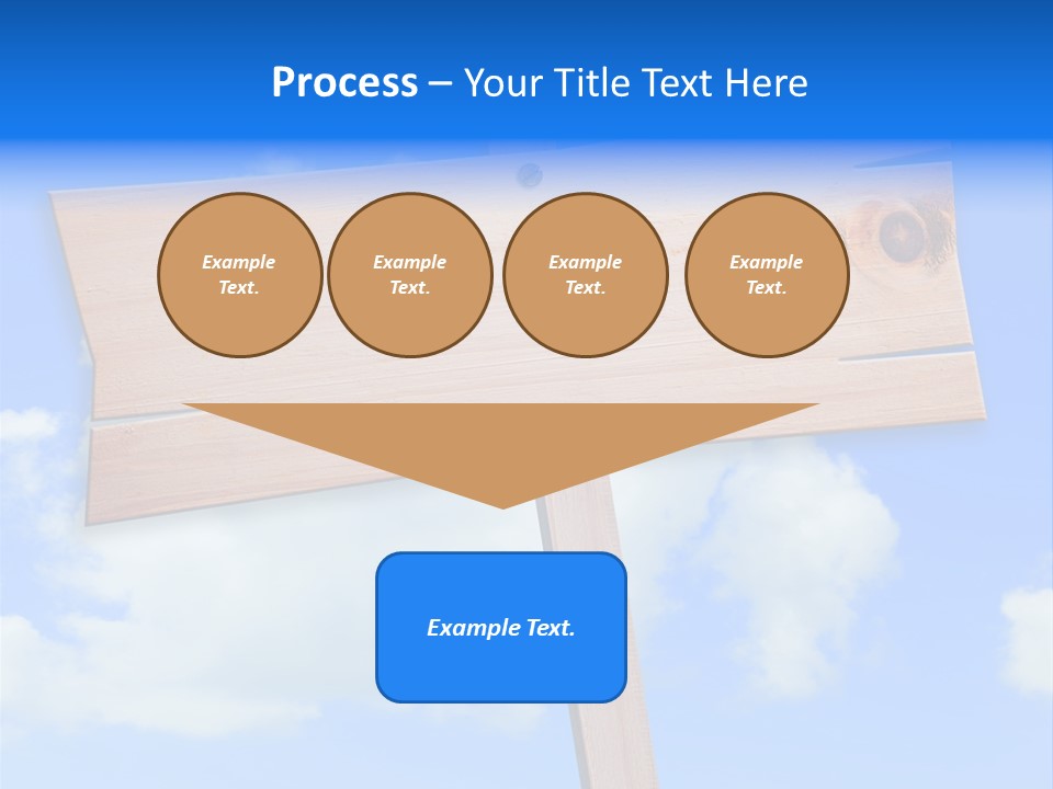 Screw Space Signpost PowerPoint Template