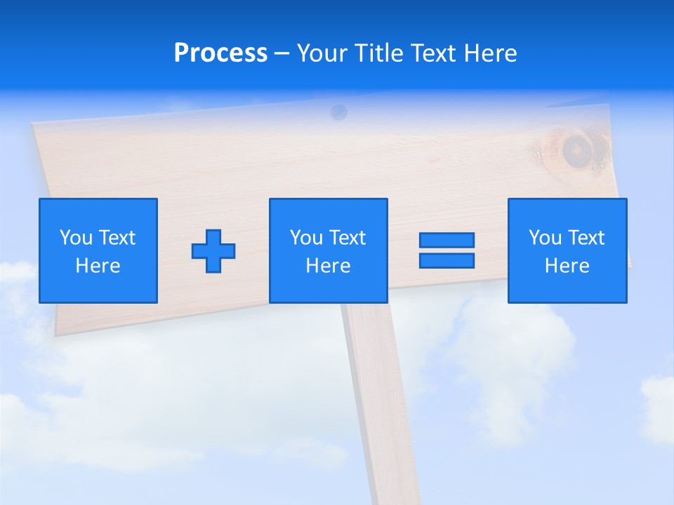Screw Space Signpost PowerPoint Template