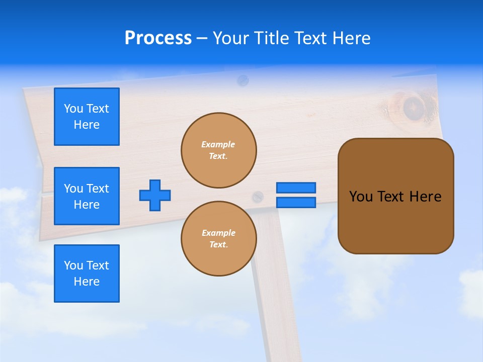 Screw Space Signpost PowerPoint Template
