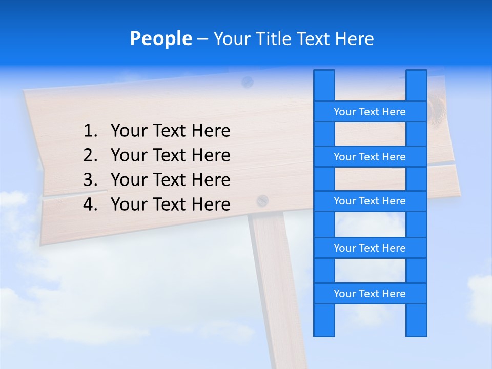 Screw Space Signpost PowerPoint Template