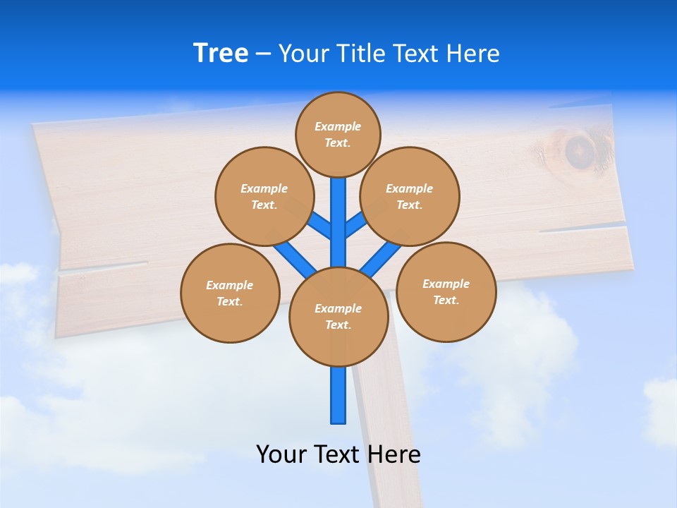 Screw Space Signpost PowerPoint Template