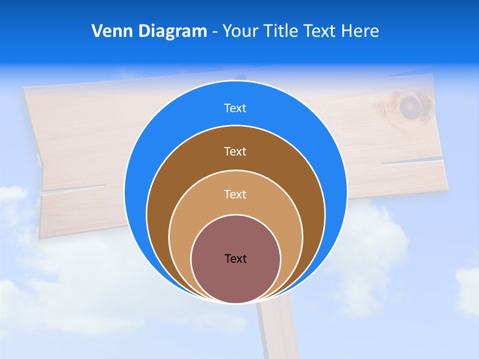 Screw Space Signpost PowerPoint Template