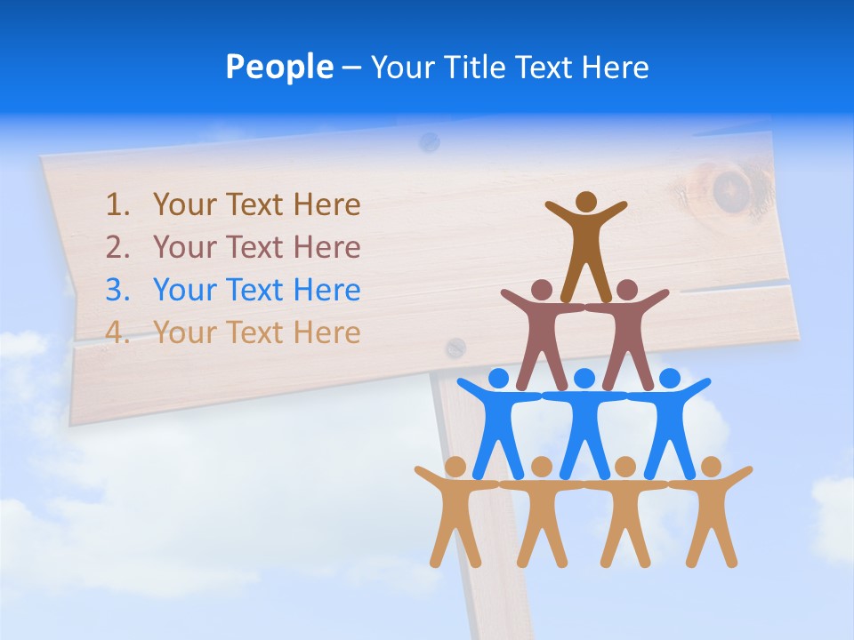 Screw Space Signpost PowerPoint Template