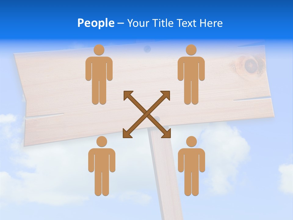 Screw Space Signpost PowerPoint Template