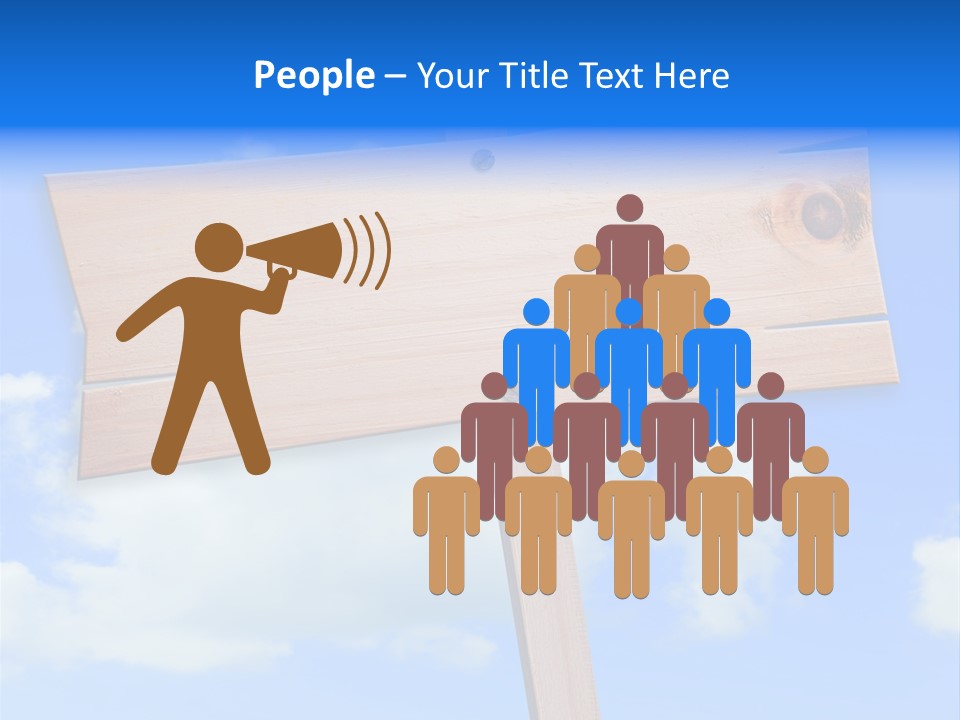 Screw Space Signpost PowerPoint Template