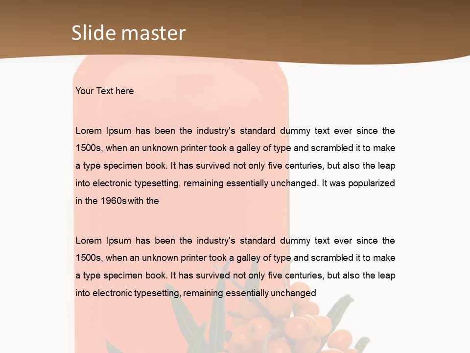 Medical Vitamin Sallow PowerPoint Template