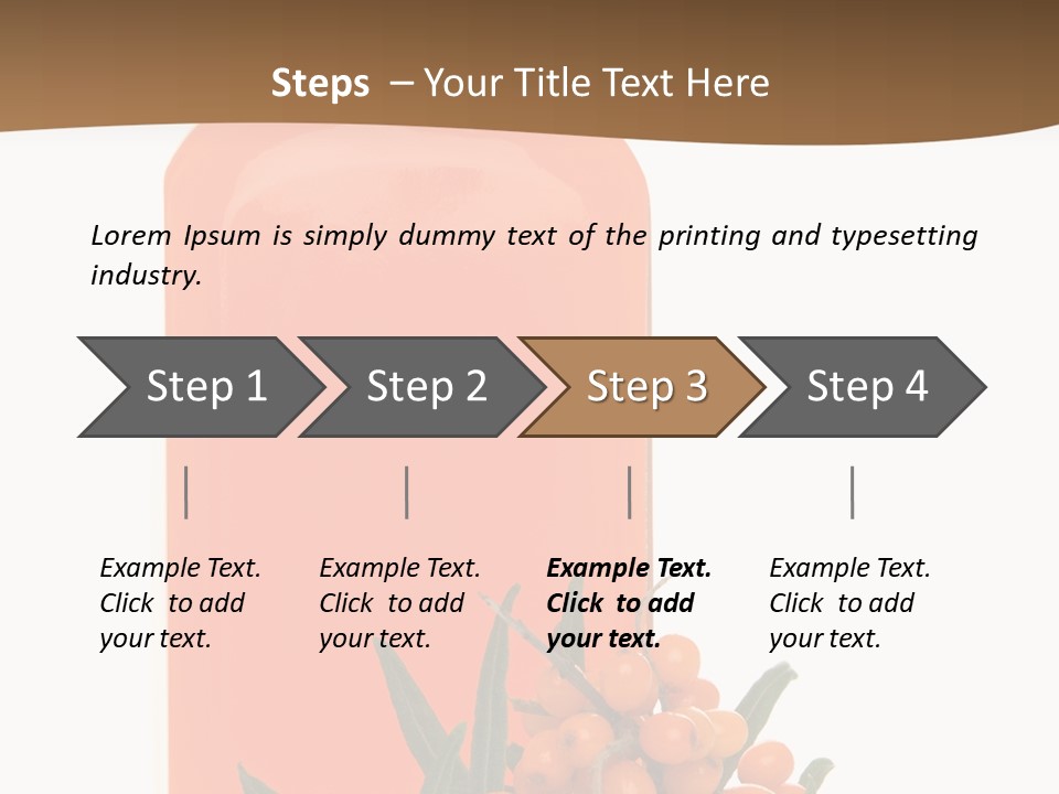 Medical Vitamin Sallow PowerPoint Template