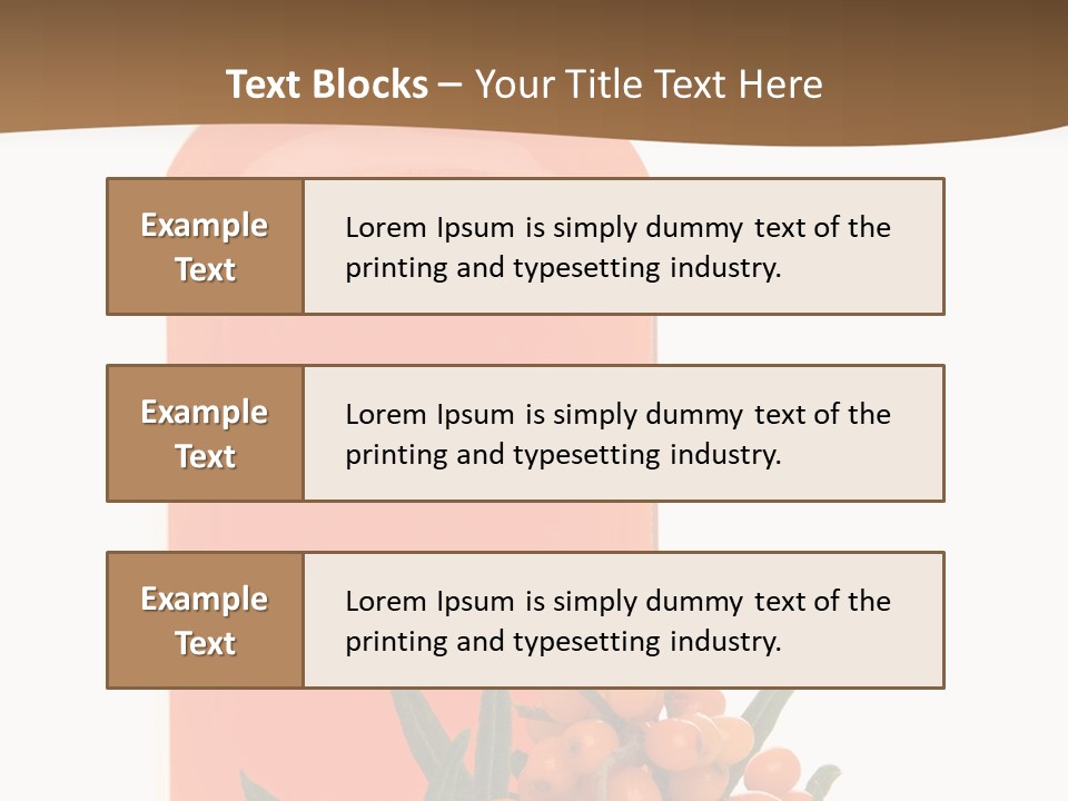 Medical Vitamin Sallow PowerPoint Template