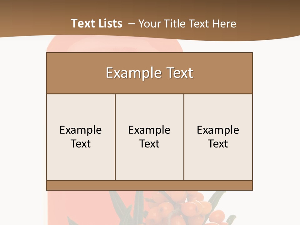 Medical Vitamin Sallow PowerPoint Template