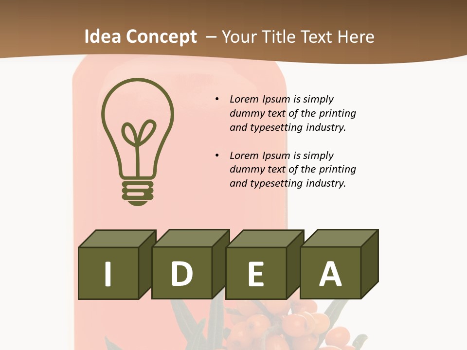 Medical Vitamin Sallow PowerPoint Template