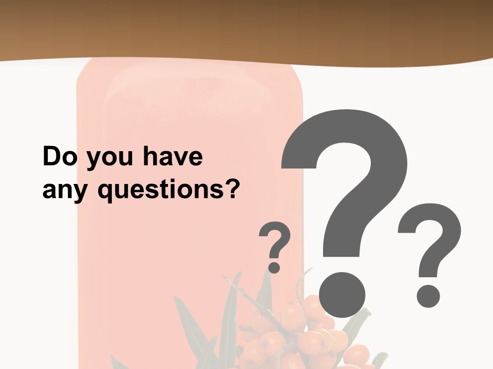 Medical Vitamin Sallow PowerPoint Template