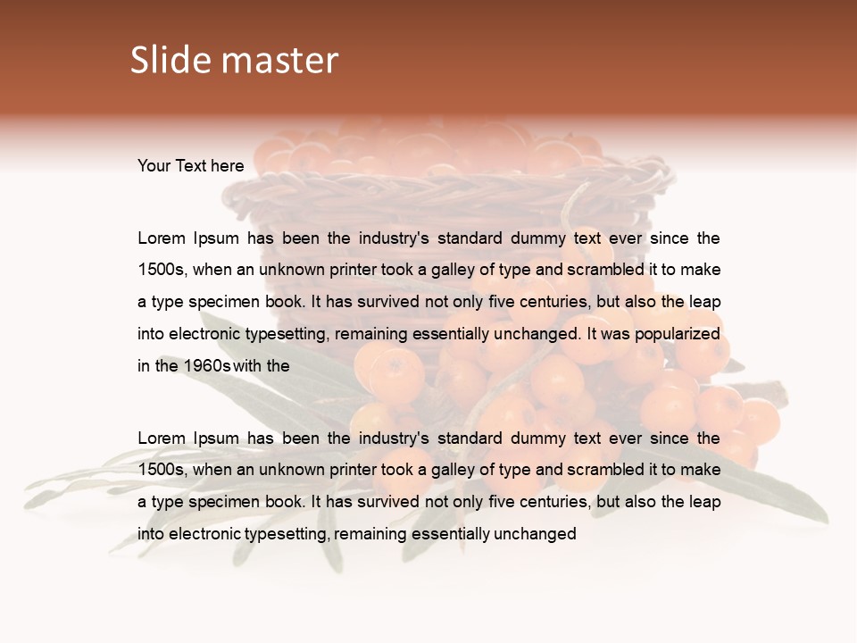 Healthy Thorn Diet PowerPoint Template