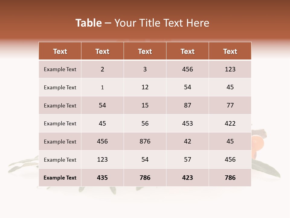 Healthy Thorn Diet PowerPoint Template