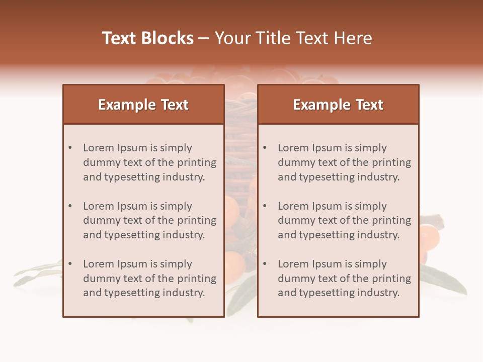 Healthy Thorn Diet PowerPoint Template