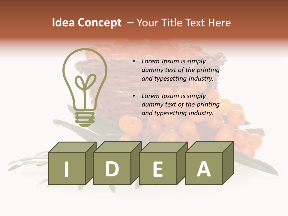 Healthy Thorn Diet PowerPoint Template