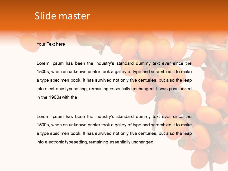 Orange Nature Season PowerPoint Template