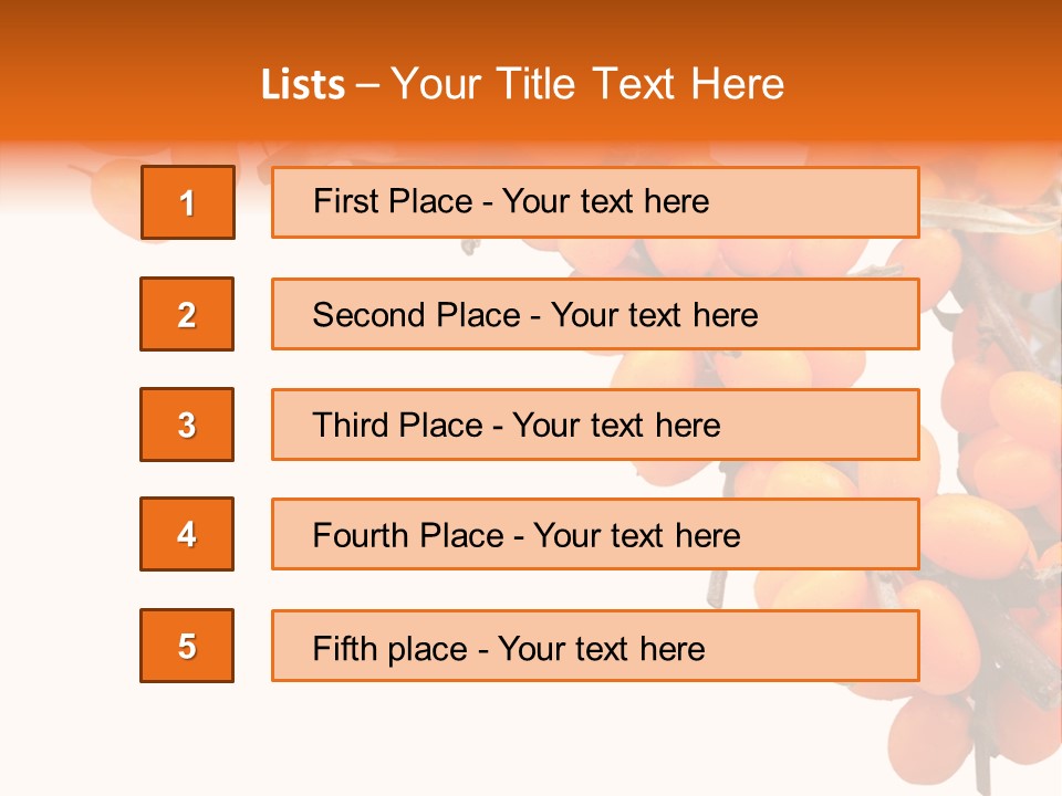 Orange Nature Season PowerPoint Template