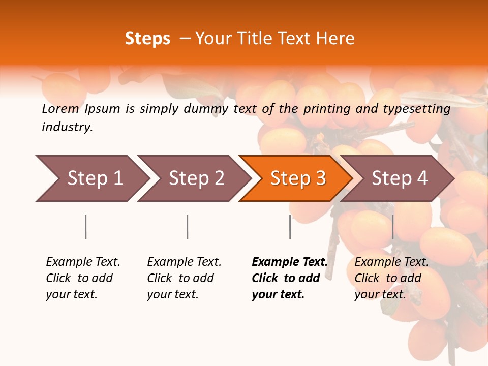 Orange Nature Season PowerPoint Template
