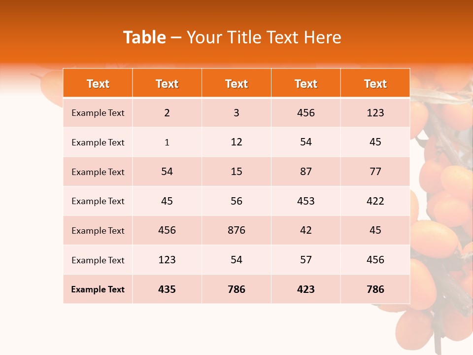 Orange Nature Season PowerPoint Template