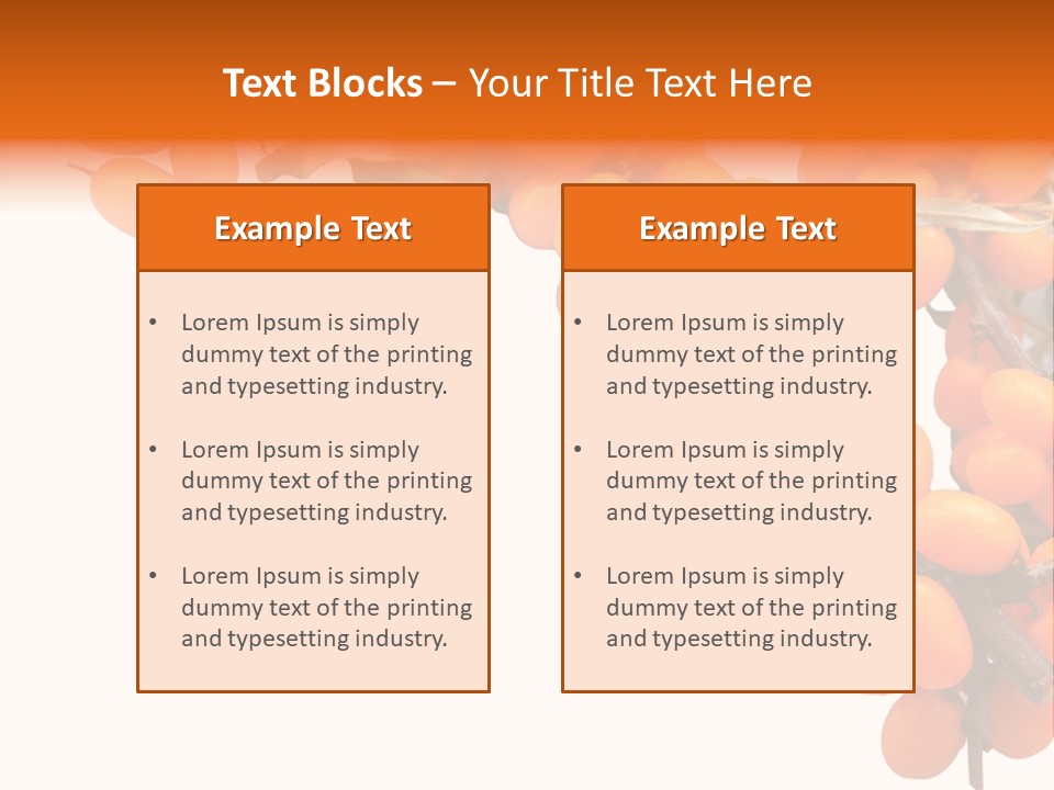 Orange Nature Season PowerPoint Template