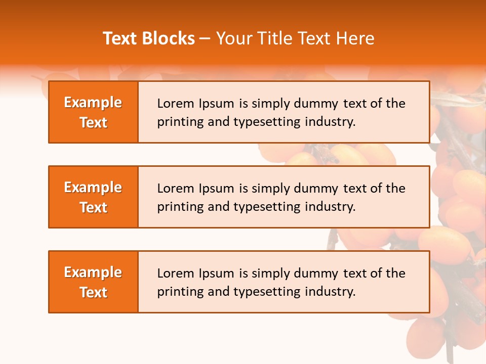 Orange Nature Season PowerPoint Template