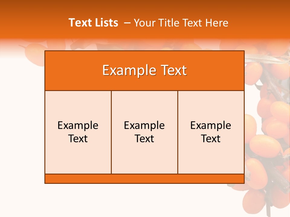 Orange Nature Season PowerPoint Template