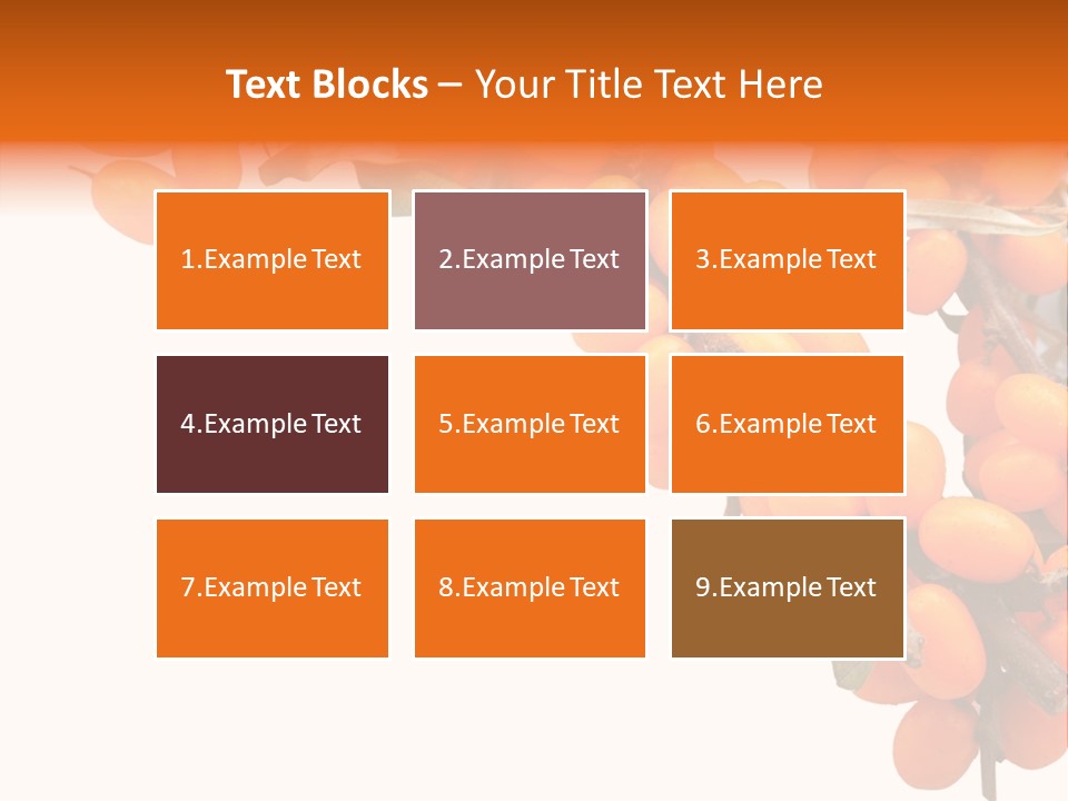 Orange Nature Season PowerPoint Template