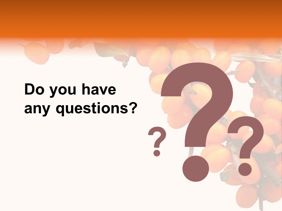 Orange Nature Season PowerPoint Template