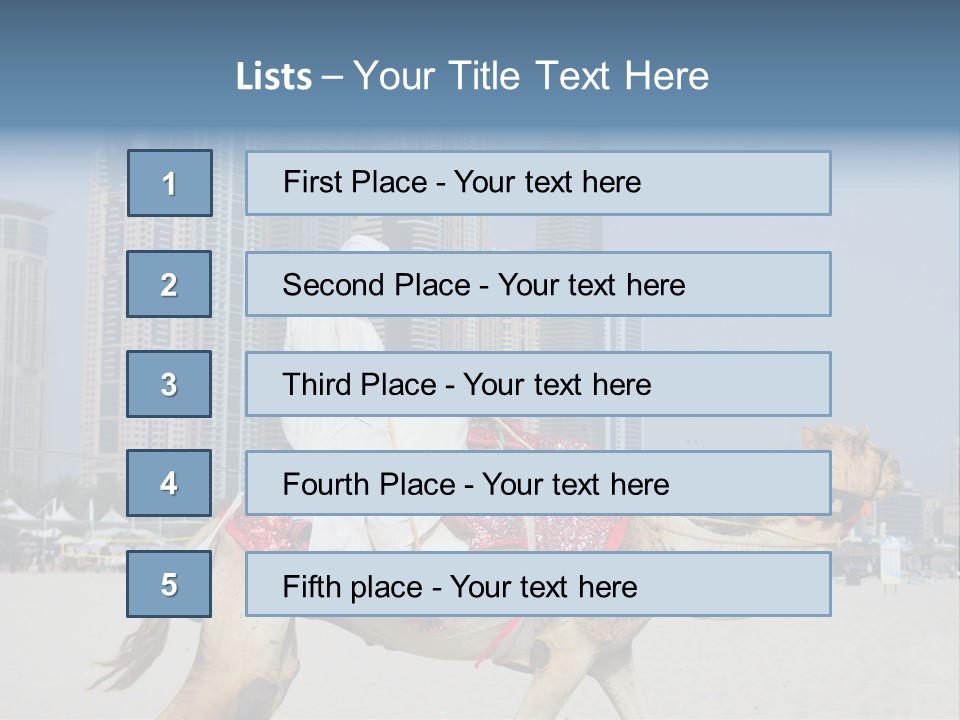 Man High Arab PowerPoint Template