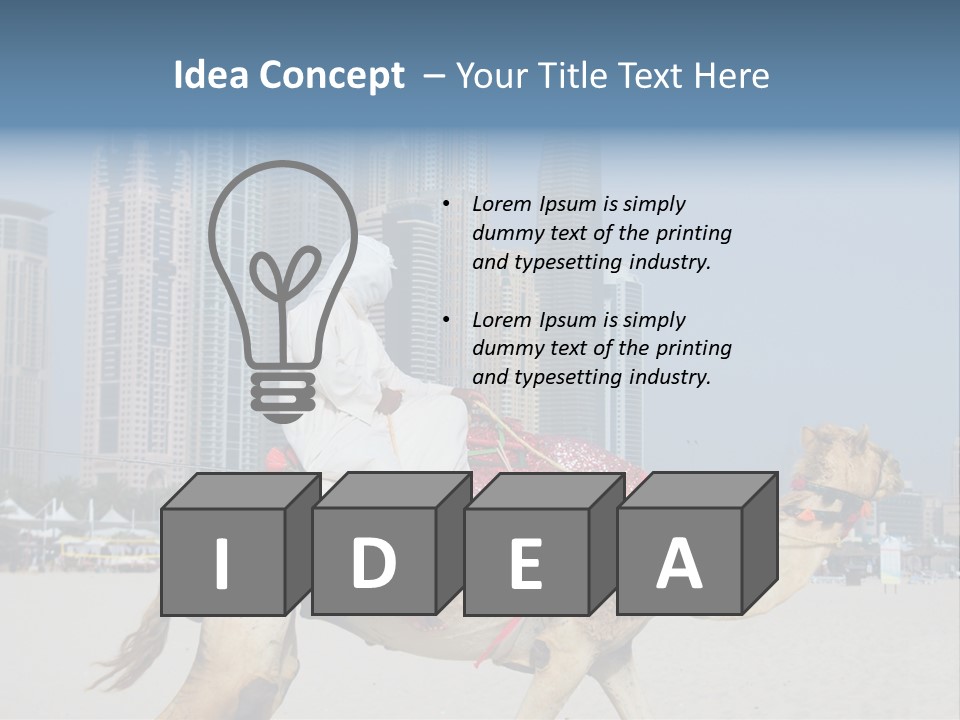 Man High Arab PowerPoint Template