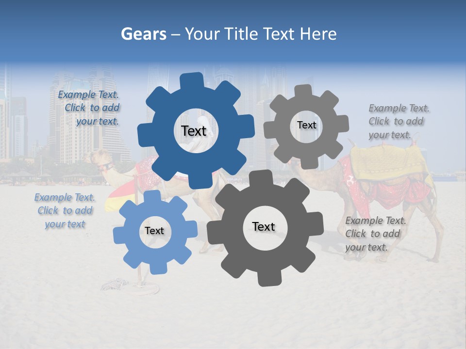 Uae Person Skyscraper PowerPoint Template