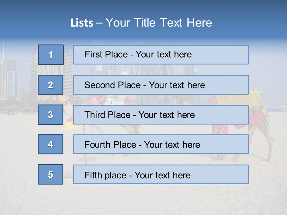Uae Person Skyscraper PowerPoint Template