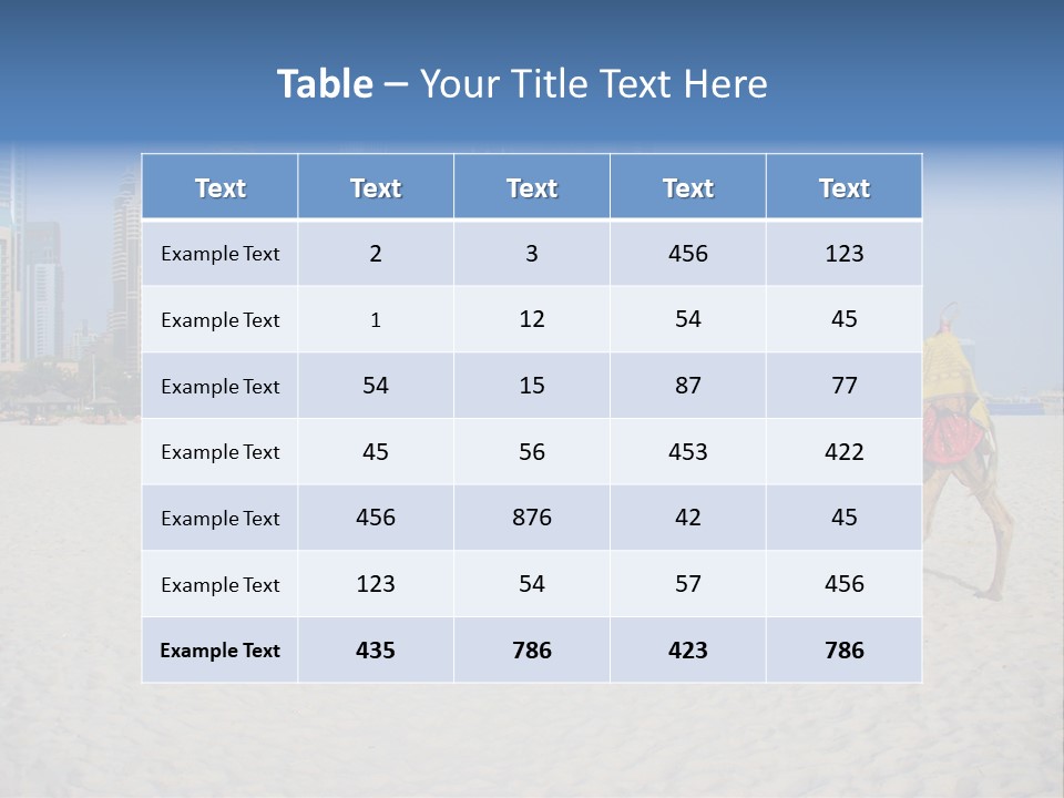 Uae Person Skyscraper PowerPoint Template