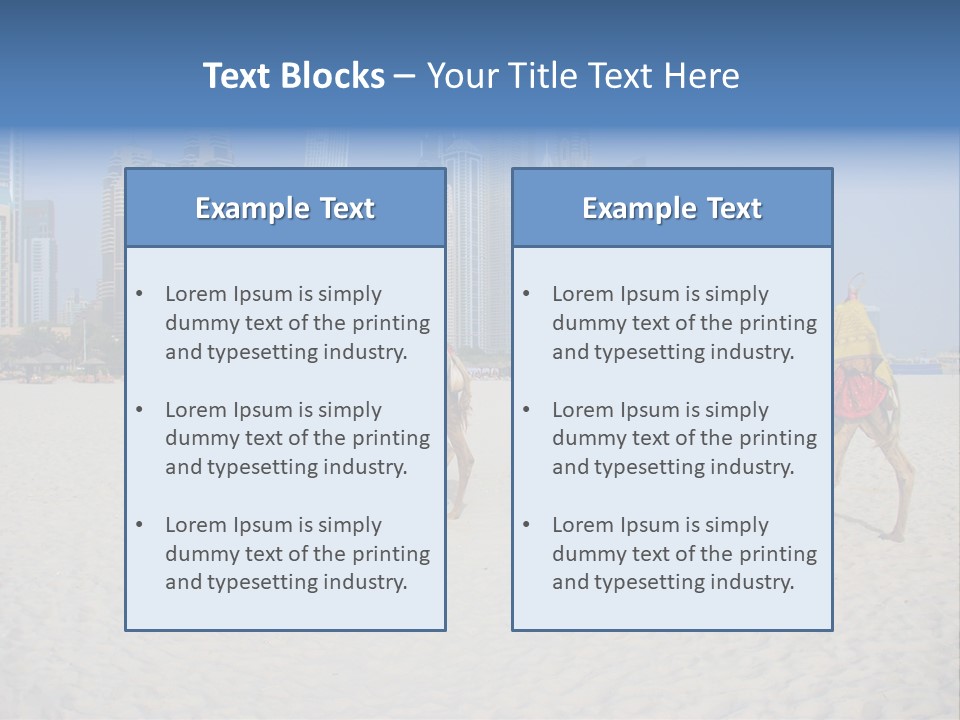 Uae Person Skyscraper PowerPoint Template