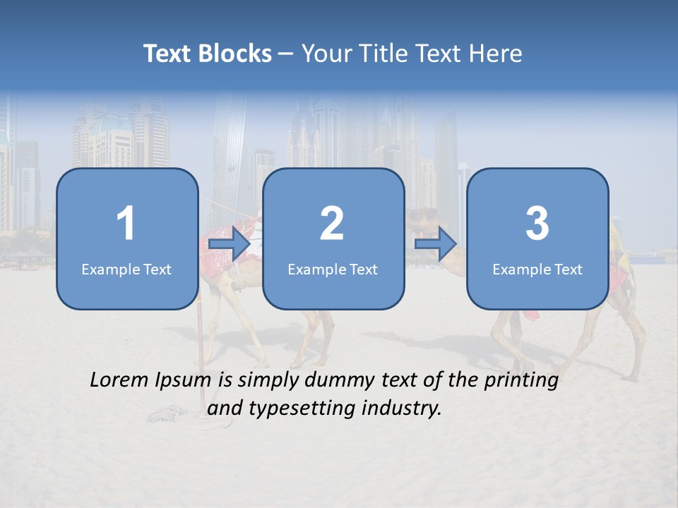 Uae Person Skyscraper PowerPoint Template