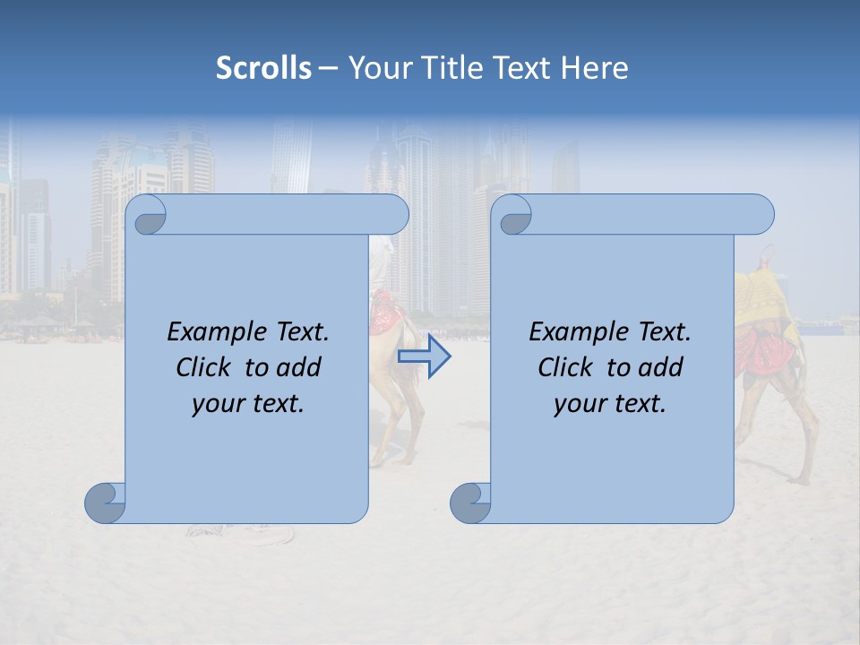 Uae Person Skyscraper PowerPoint Template