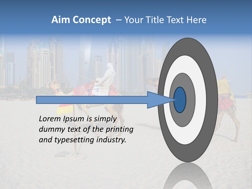 Uae Person Skyscraper PowerPoint Template