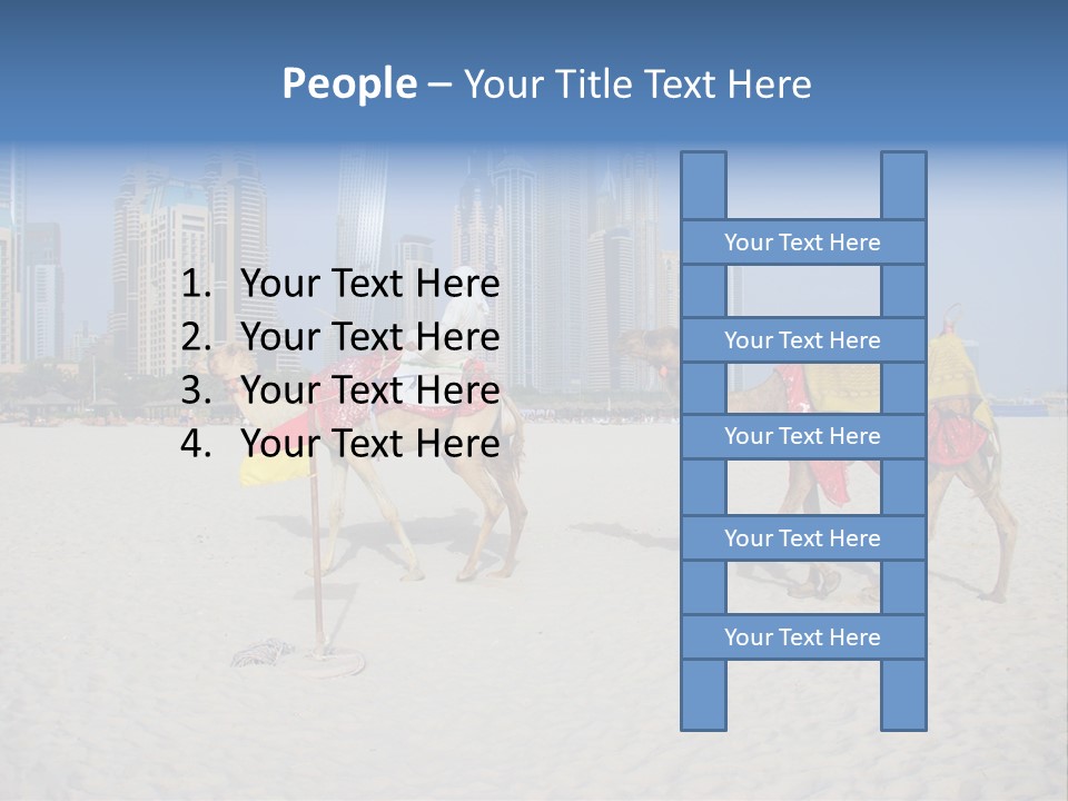 Uae Person Skyscraper PowerPoint Template