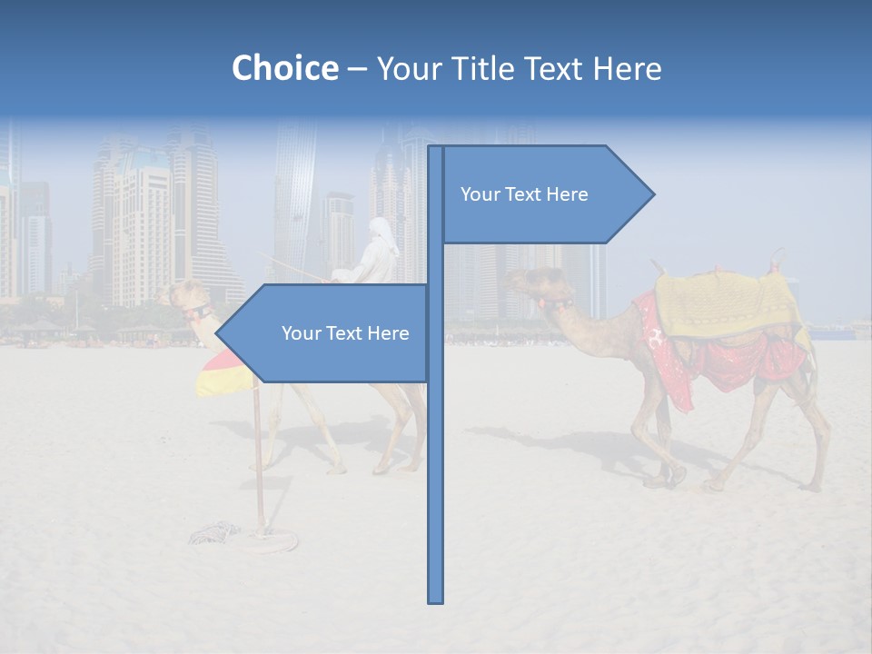 Uae Person Skyscraper PowerPoint Template