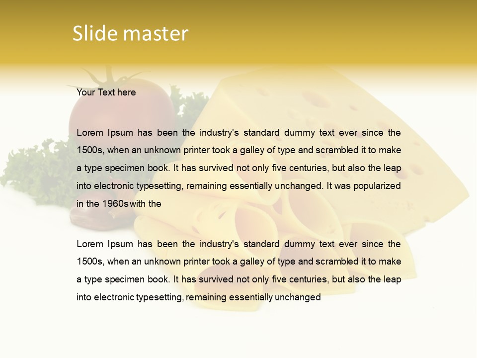 Mleko Warzywa Uroda PowerPoint Template