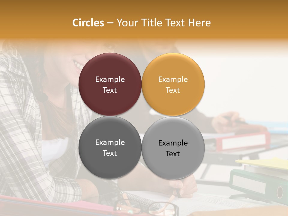 Desk Indoors Assiduous PowerPoint Template