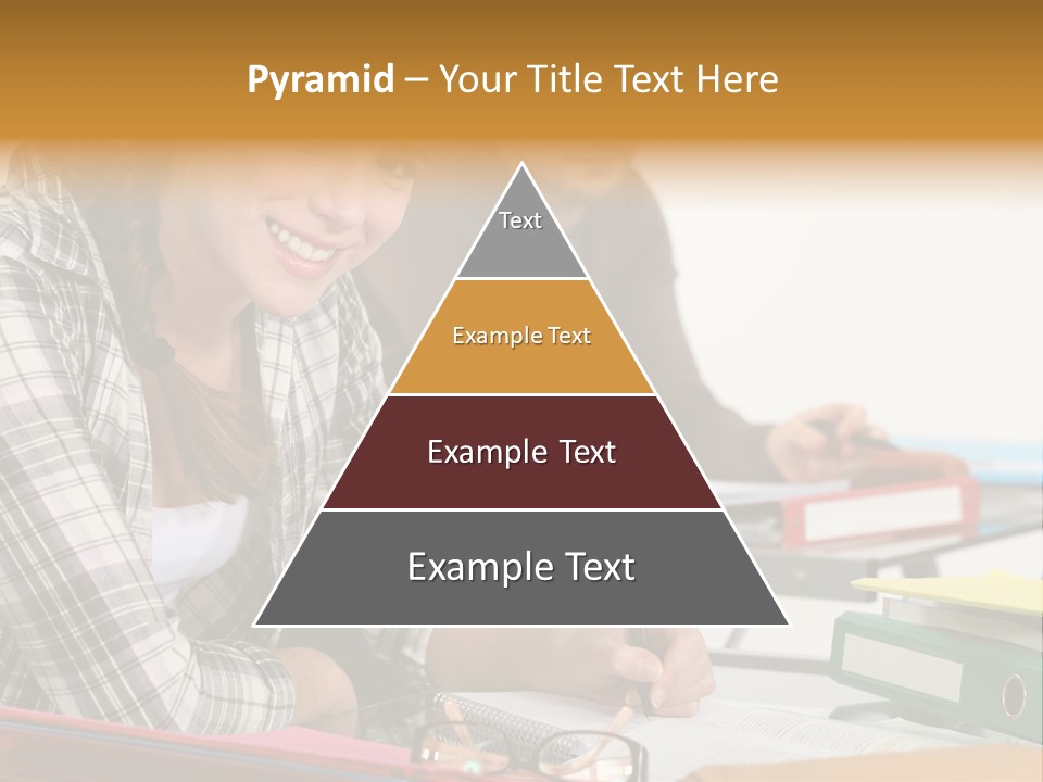 Desk Indoors Assiduous PowerPoint Template