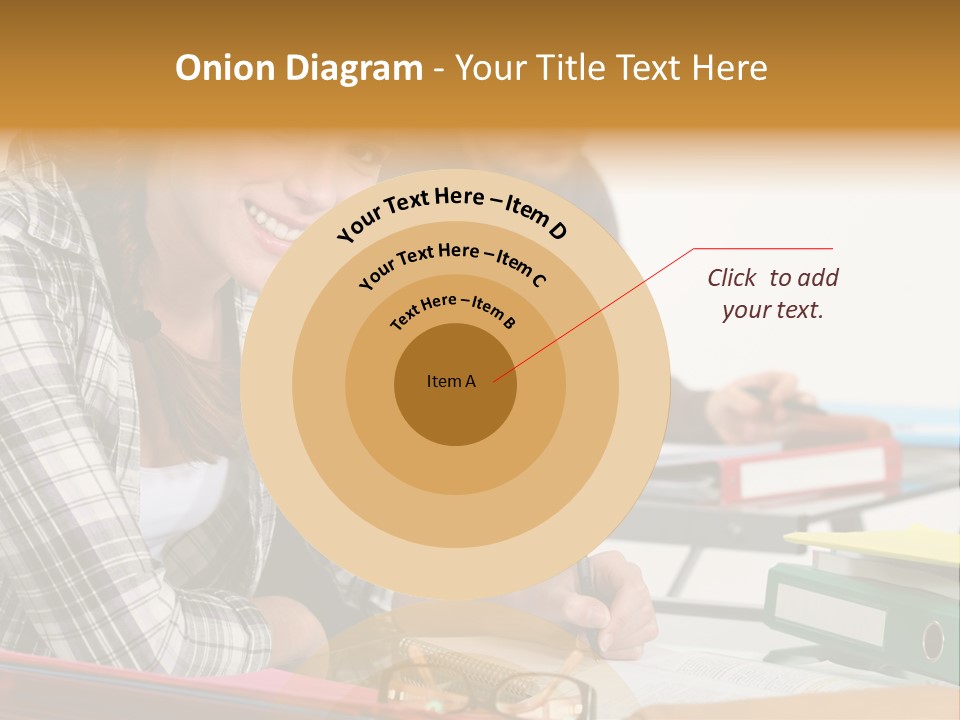 Desk Indoors Assiduous PowerPoint Template