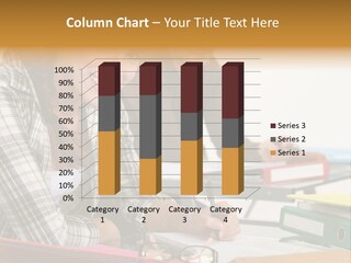 Desk Indoors Assiduous PowerPoint Template