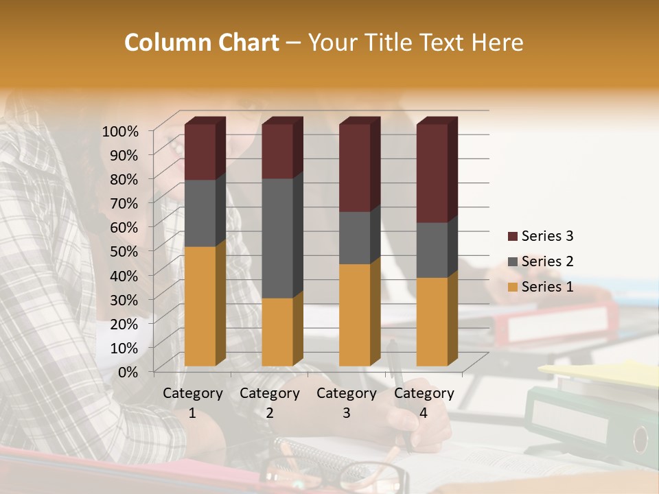 Desk Indoors Assiduous PowerPoint Template