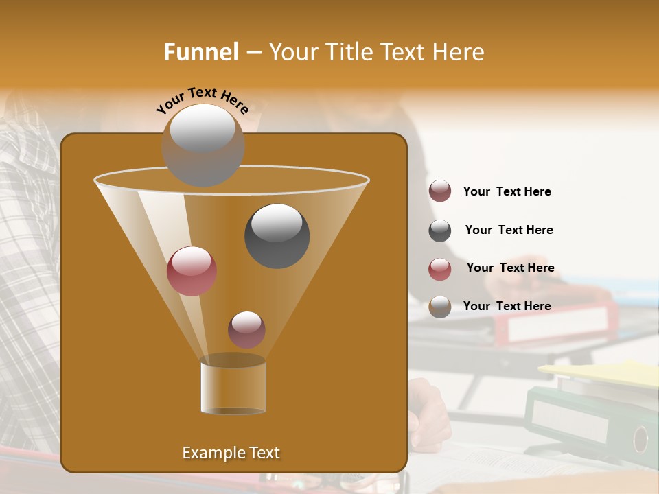 Desk Indoors Assiduous PowerPoint Template