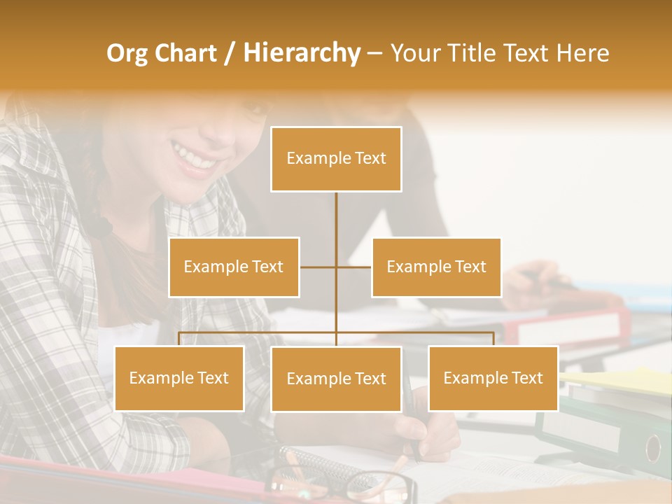 Desk Indoors Assiduous PowerPoint Template