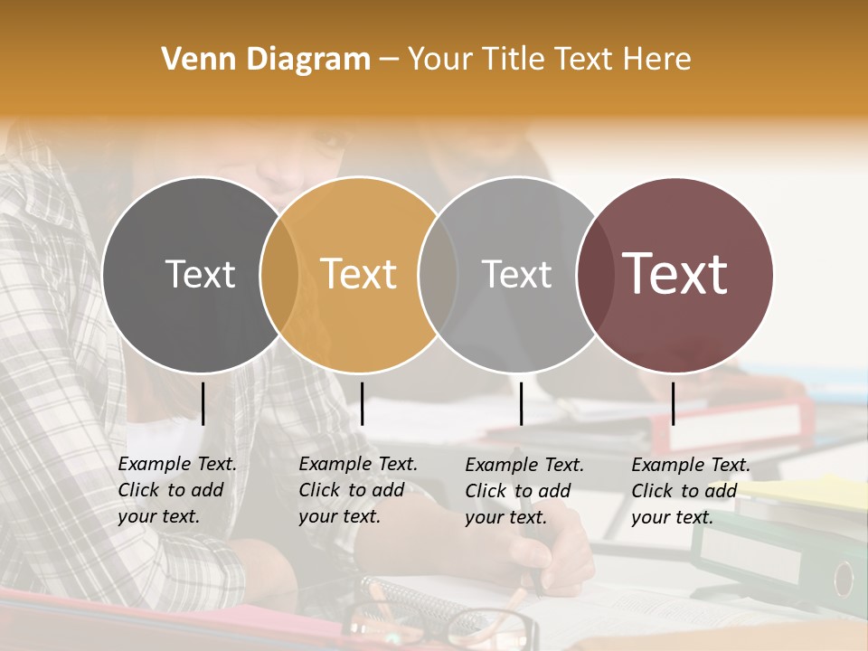 Desk Indoors Assiduous PowerPoint Template